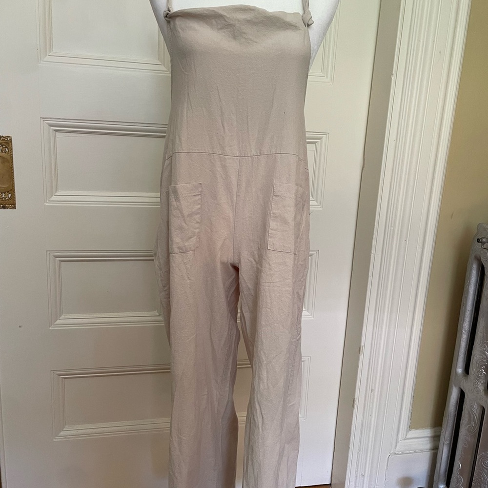 Women's Cream Jumpsuit